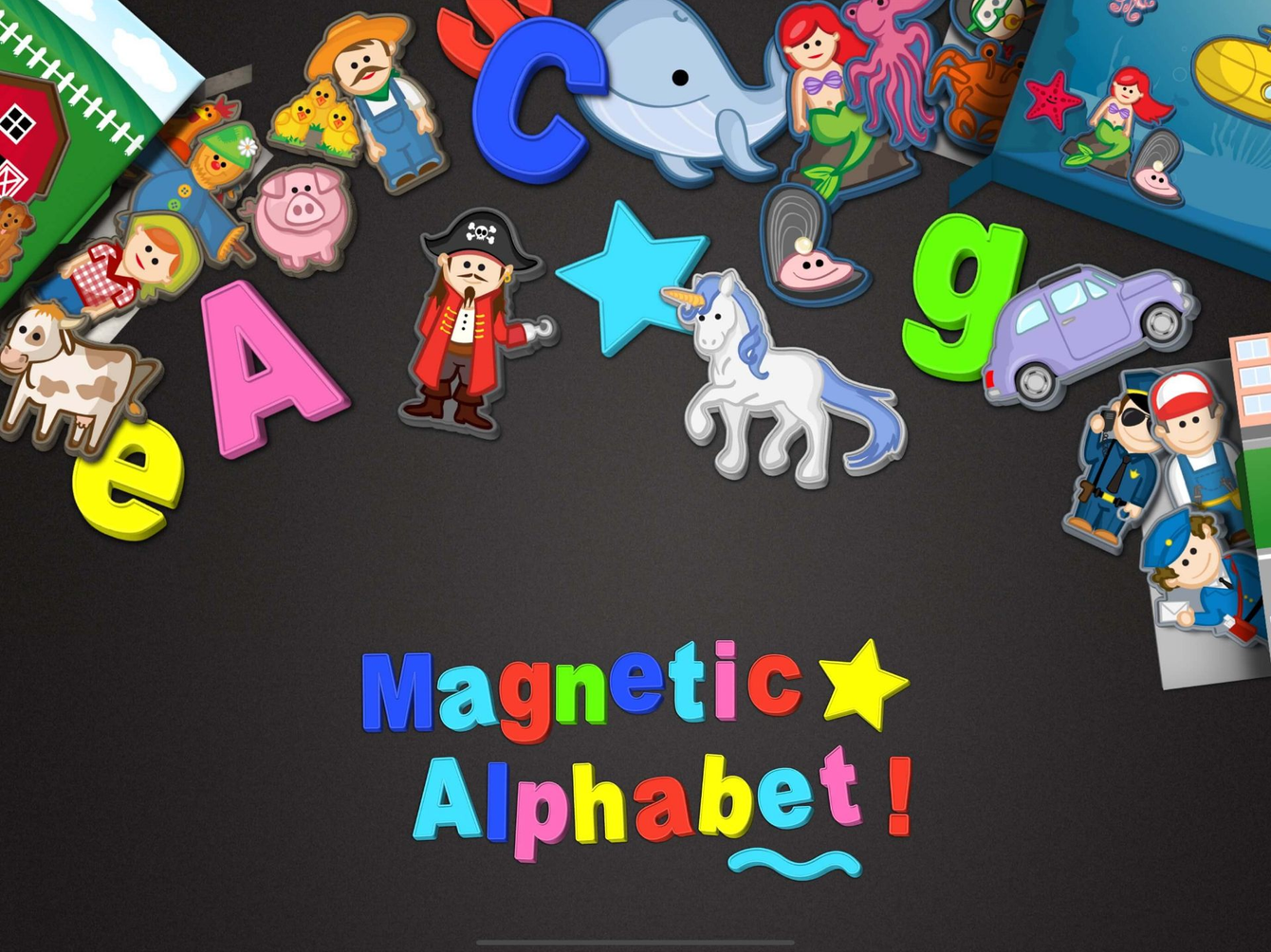 Magnetic alphabet, magnet preview