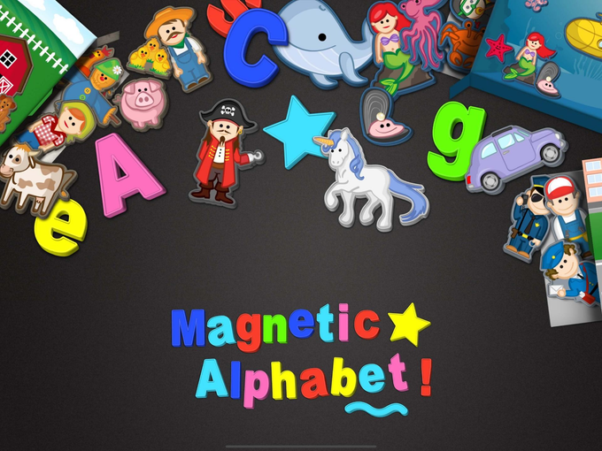 Magnetic alphabet, magnet preview