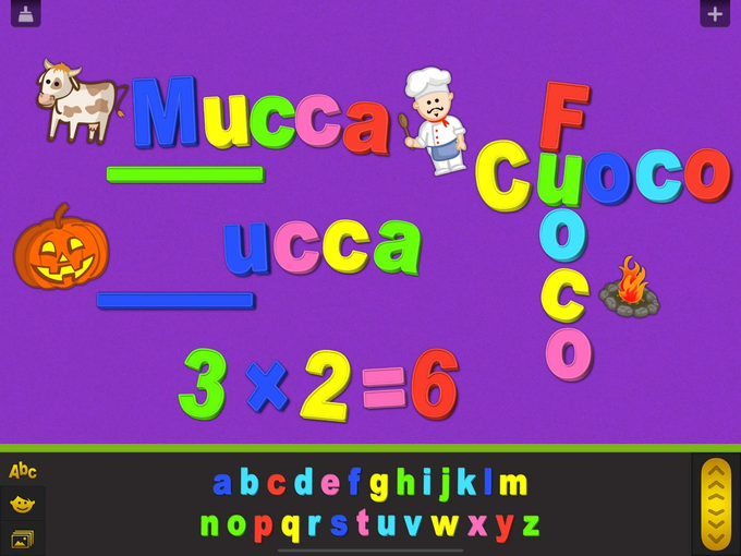 Colorful backgrounds with letters and numbers